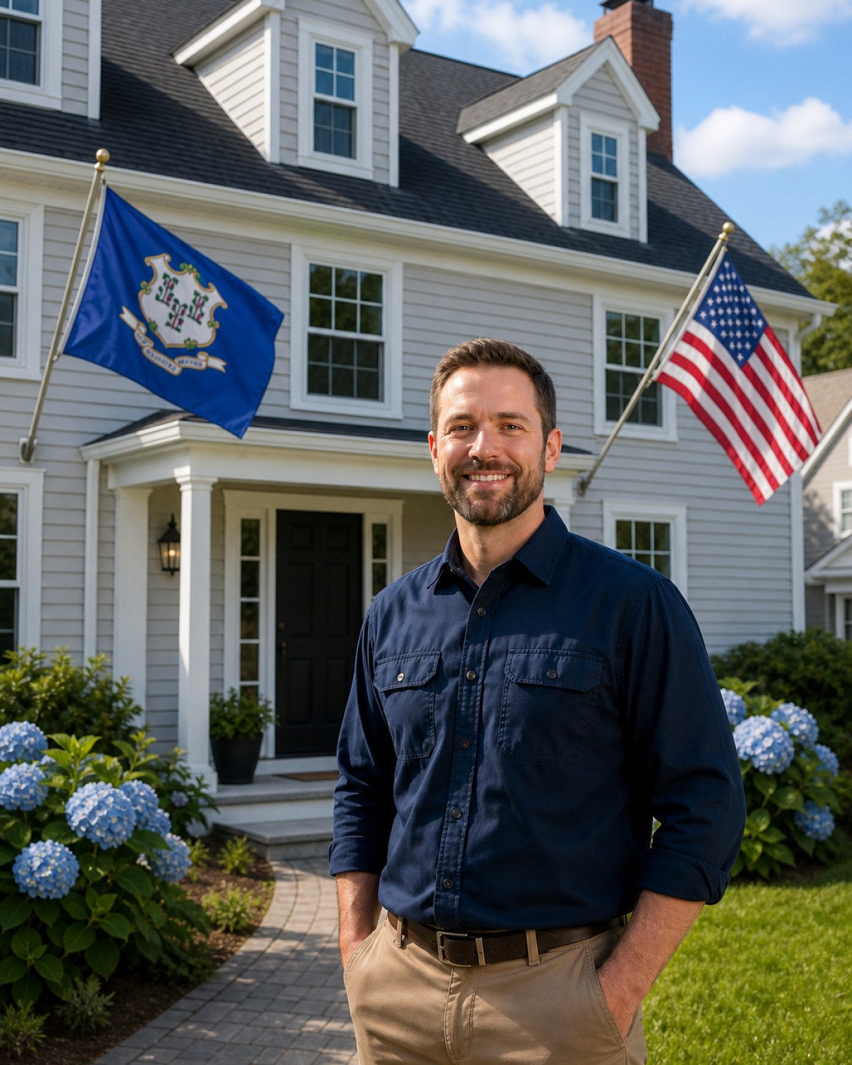 Connecticut home with premium exterior siding
