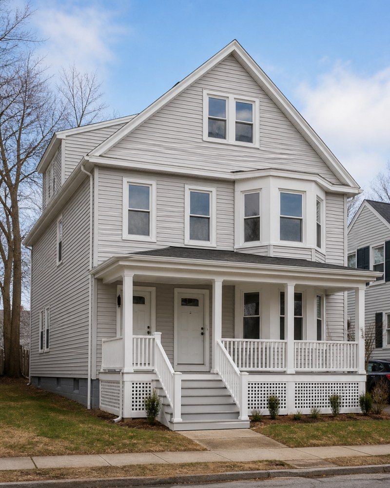 Bridgeport Connecticut two-family colonial home exterior