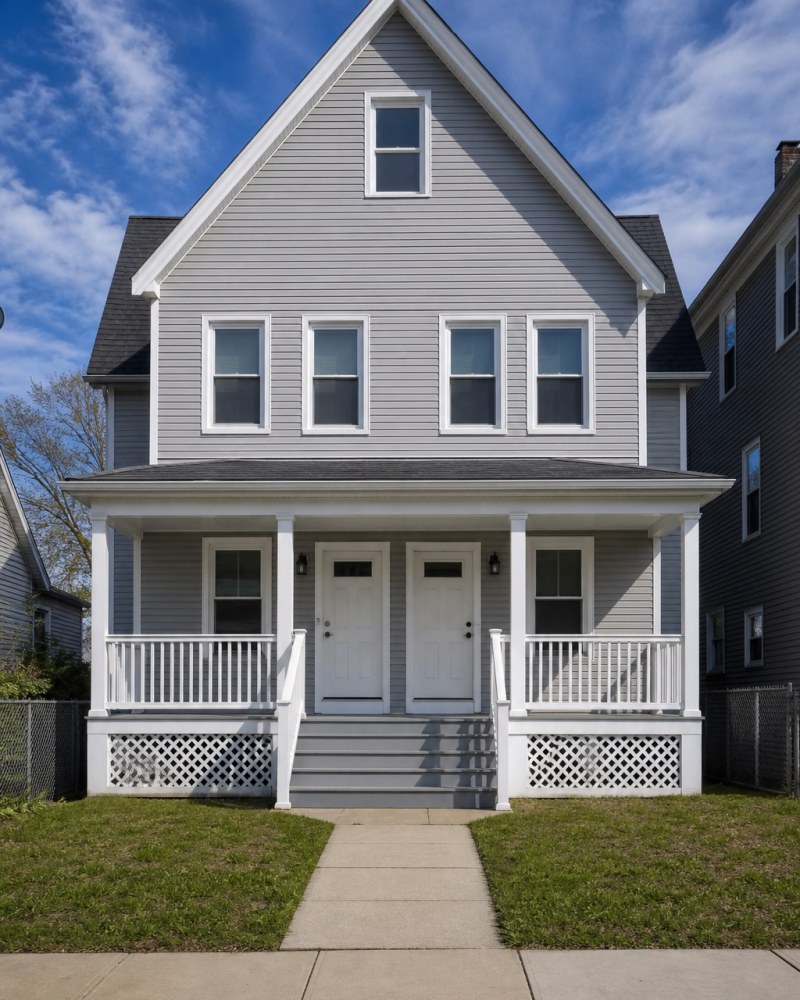 Bridgeport Connecticut two-family colonial home exterior