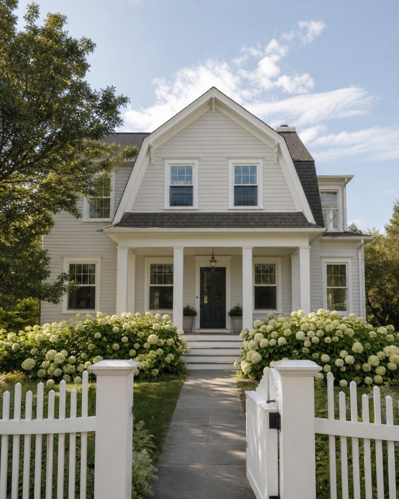 Fairfield Connecticut dutch colonial home with coastal character