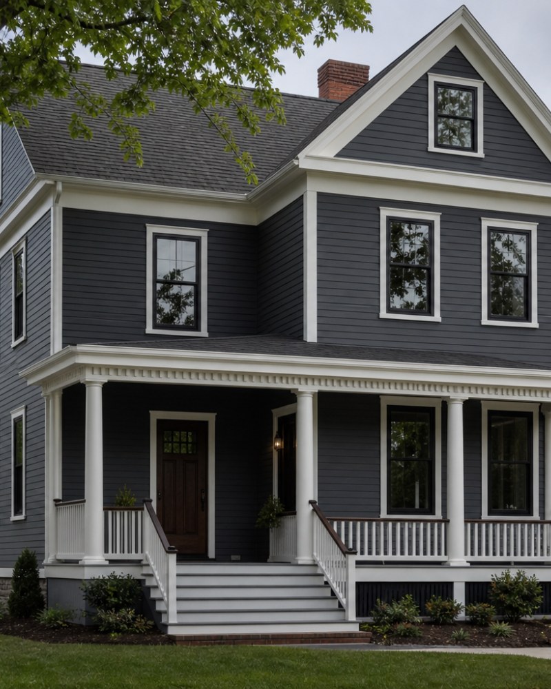 Hartford Connecticut Victorian home exterior with updated roofing