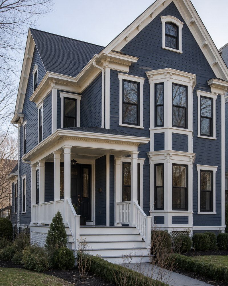New Haven Connecticut Victorian colonial revival home exterior