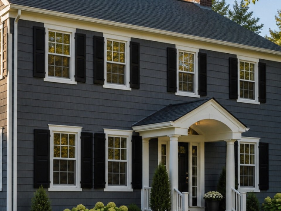 Completed James Hardie siding project in Stamford, Connecticut