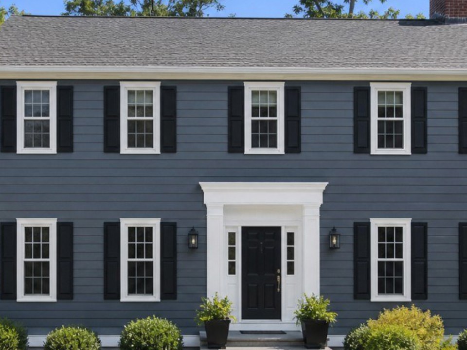 Completed James Hardie siding project in Stamford, Connecticut