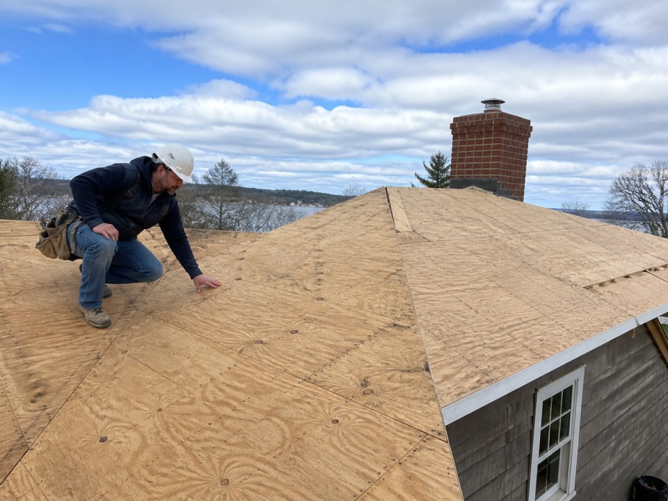 Roof deck inspection before shingle installation