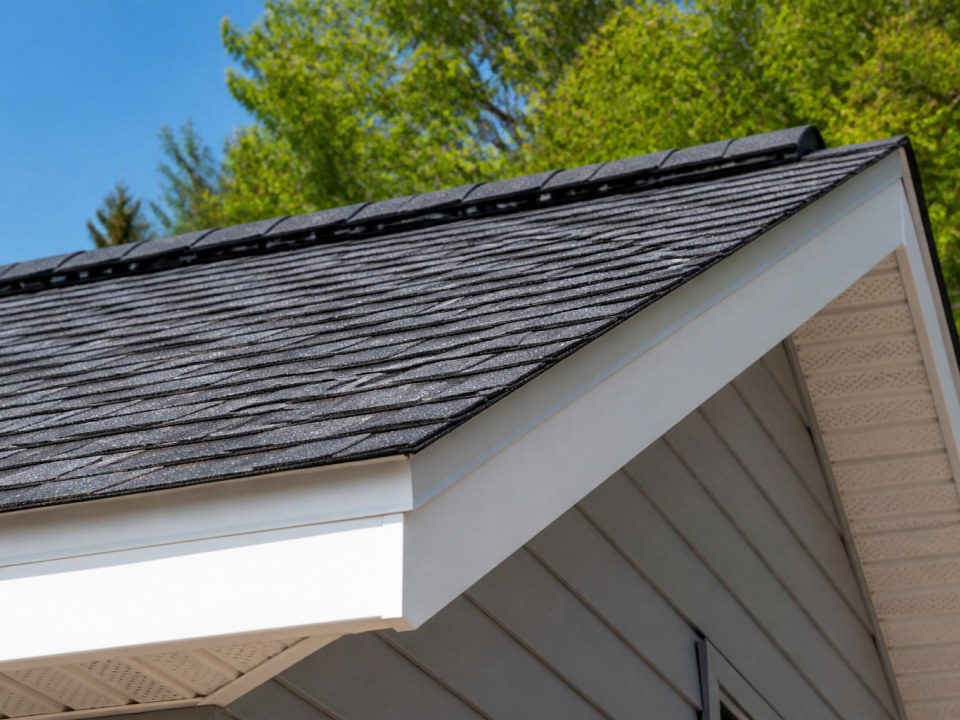 Ridge and soffit ventilation on a Connecticut roof