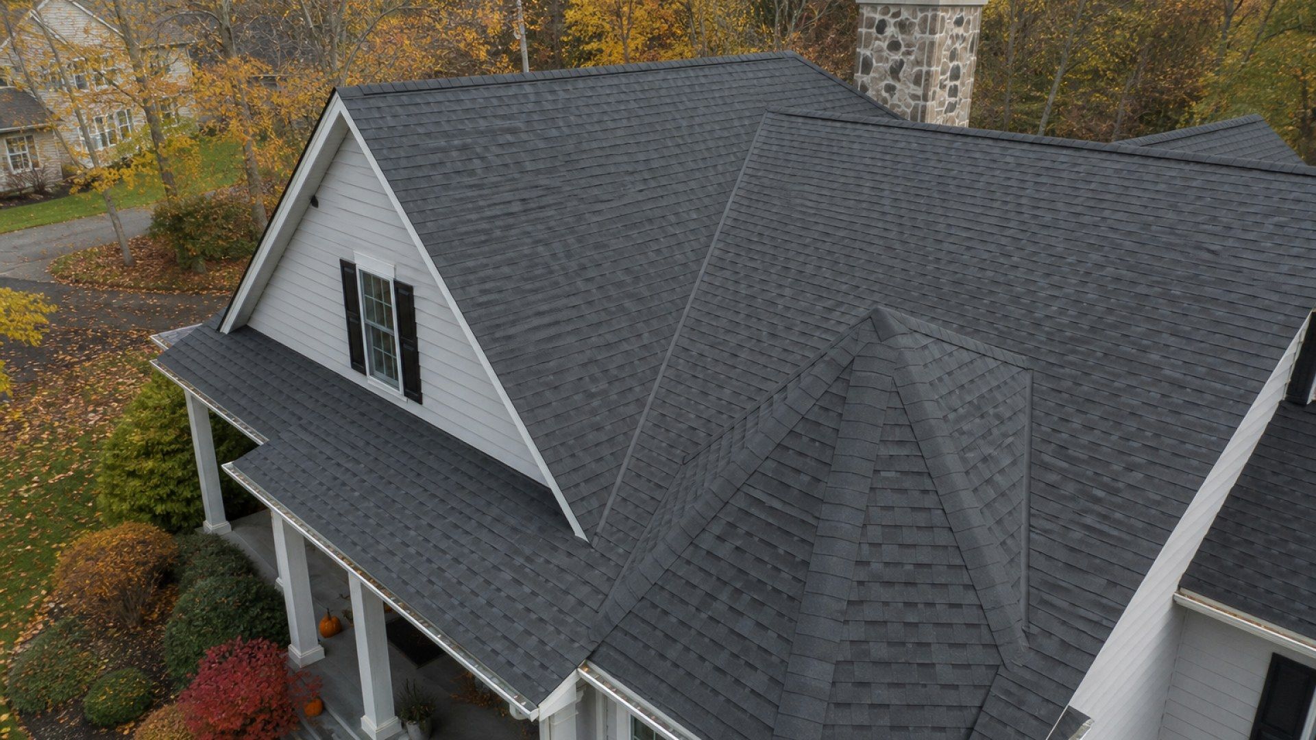 Architectural asphalt shingles on a Connecticut roof