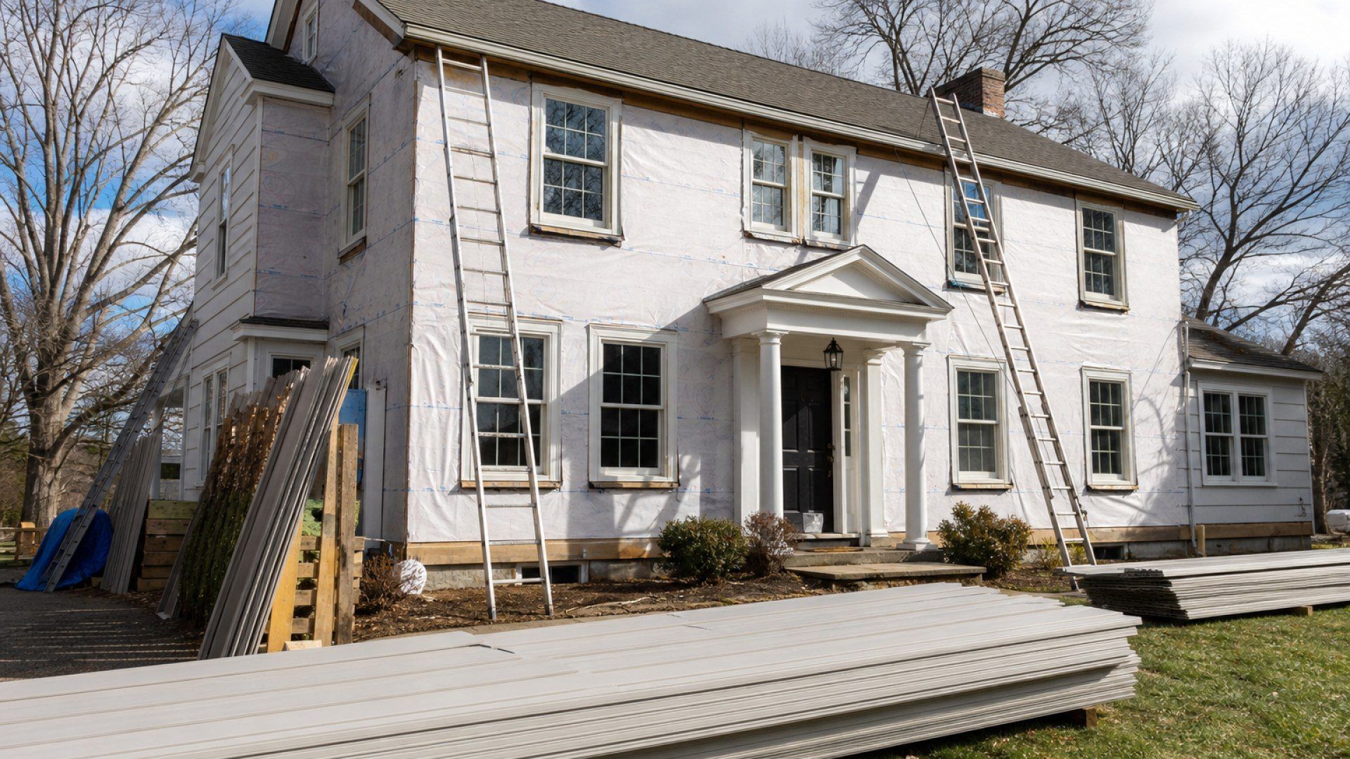 Full siding replacement on a Connecticut residence